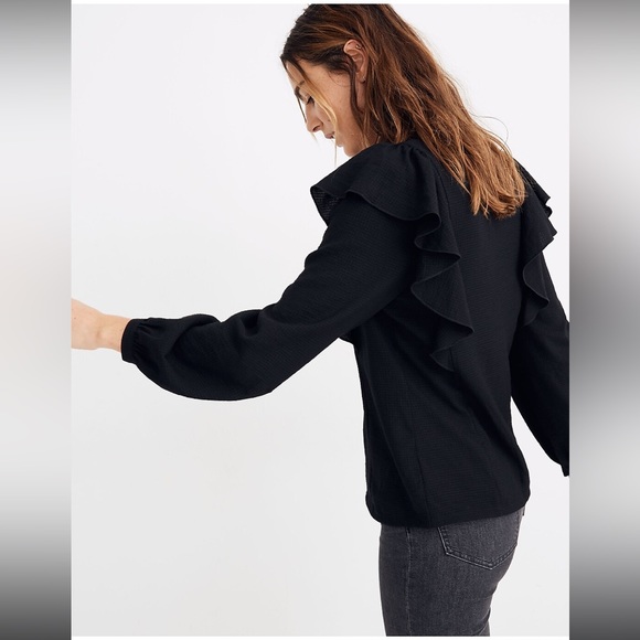 Madewell Ruffle Top - Picture 6 of 9